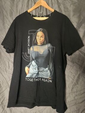 JACKSON Black Janet Jackson 'Together Again' Graphic Tee